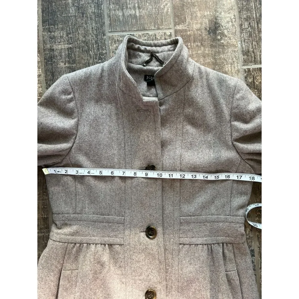 J.Crew Wool Blend Coat Beige Women's 8